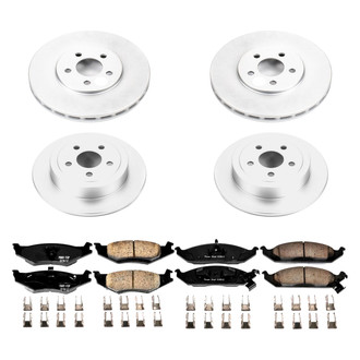 PowerStop® - Z17 Evolution Geomet® Plain Front and Rear Brake Kit