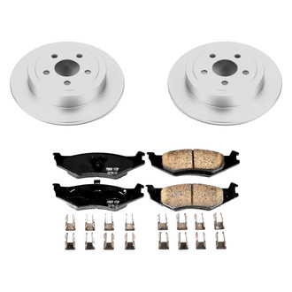 PowerStop® CRK1687 - Z17 Evolution Geomet® Plain Rear Brake Kit