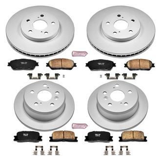 PowerStop® - Z17 Evolution Geomet® Plain Front and Rear Brake Kit