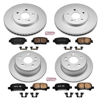 PowerStop® - Z17 Evolution Geomet® Plain Front and Rear Brake Kit