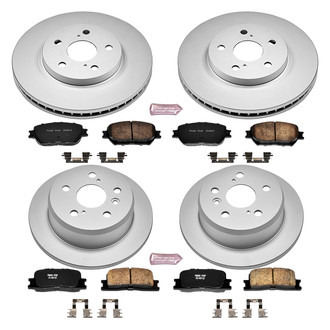 PowerStop® - Z17 Evolution Geomet® Plain Front and Rear Brake Kit