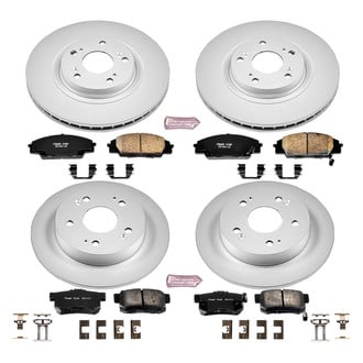 PowerStop® - Z17 Evolution Geomet® Plain Front and Rear Brake Kit