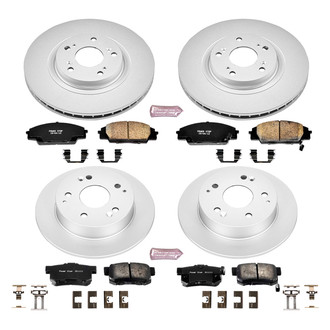 PowerStop® - Z17 Evolution Geomet® Plain Front and Rear Brake Kit