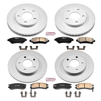 PowerStop® - Z17 Evolution Geomet® Plain Front and Rear Brake Kit