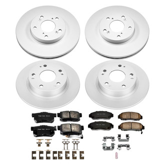 PowerStop® - Z17 Evolution Geomet® Plain Front and Rear Brake Kit