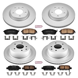 PowerStop® - Z17 Evolution Geomet® Plain Front and Rear Brake Kit