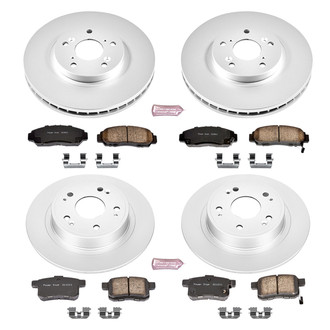 PowerStop® - Z17 Evolution Geomet® Plain Front and Rear Brake Kit