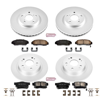 PowerStop® - Z17 Evolution Geomet® Plain Front and Rear Brake Kit