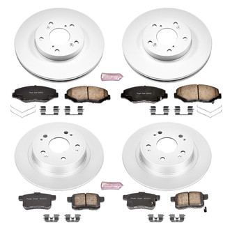PowerStop® - Z17 Evolution Geomet® Plain Front and Rear Brake Kit