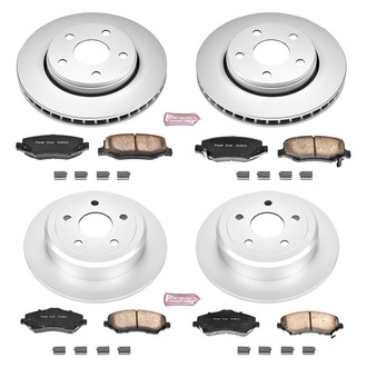 PowerStop® - Z17 Evolution Geomet® Plain Front and Rear Brake Kit