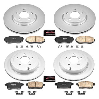 PowerStop® - Z17 Evolution Geomet® Plain Front and Rear Brake Kit