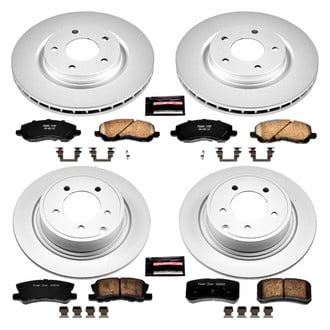 PowerStop® - Z17 Evolution Geomet® Plain Front and Rear Brake Kit