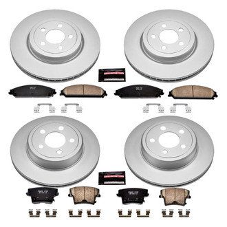 PowerStop® - Z17 Evolution Geomet® Plain Front and Rear Brake Kit