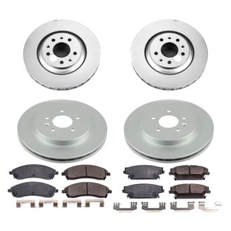 PowerStop® - Z17 Evolution Geomet® Plain Front and Rear Brake Kit