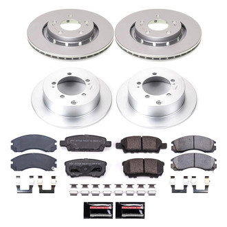 PowerStop® - Z17 Evolution Geomet® Plain Front and Rear Brake Kit