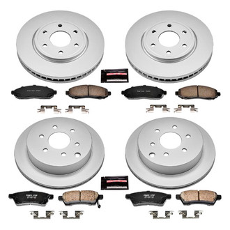 PowerStop® - Z17 Evolution Geomet® Plain Front and Rear Brake Kit