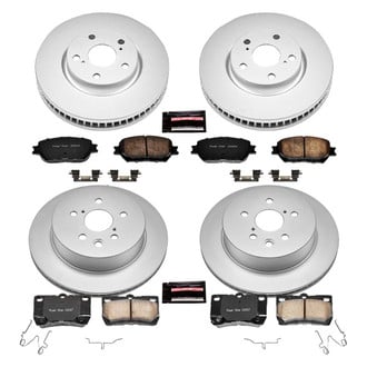PowerStop® - Z17 Evolution Geomet® Plain Front and Rear Brake Kit