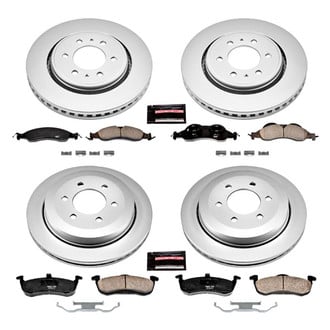 PowerStop® - Z17 Evolution Geomet® Plain Front and Rear Brake Kit