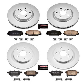 PowerStop® - Z17 Evolution Geomet® Plain Front and Rear Brake Kit