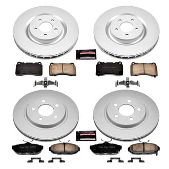 PowerStop® - Z17 Evolution Geomet® Plain Front and Rear Brake Kit