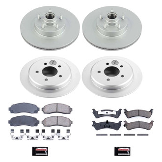 PowerStop® - Z17 Evolution Geomet® Plain Front and Rear Brake Kit