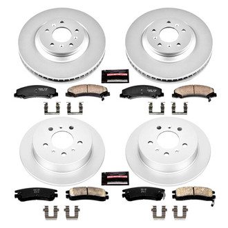 PowerStop® - Z17 Evolution Geomet® Plain Front and Rear Brake Kit