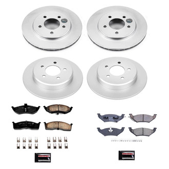 PowerStop® - Z17 Evolution Geomet® Plain Front and Rear Brake Kit
