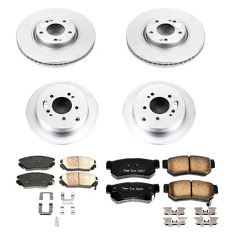 PowerStop® - Z17 Evolution Geomet® Plain Front and Rear Brake Kit