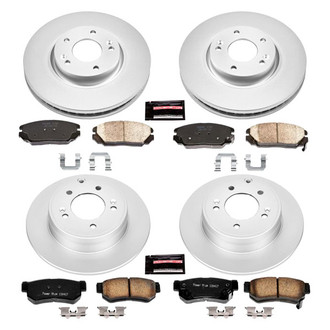 PowerStop® - Z17 Evolution Geomet® Plain Front and Rear Brake Kit