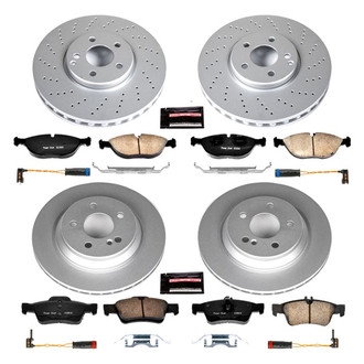 PowerStop® - Z17 Evolution Geomet® Plain Front and Rear Brake Kit