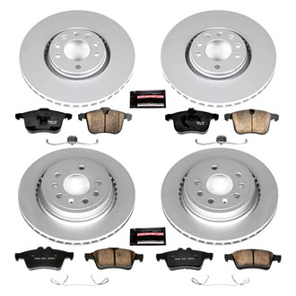 PowerStop® - Z17 Evolution Geomet® Plain Front and Rear Brake Kit