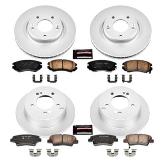 PowerStop® - Z17 Evolution Geomet® Plain Front and Rear Brake Kit