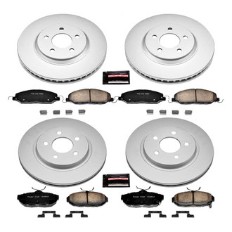 PowerStop® - Z17 Evolution Geomet® Plain Front and Rear Brake Kit