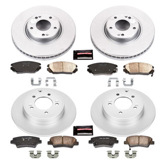 PowerStop® - Z17 Evolution Geomet® Plain Front and Rear Brake Kit