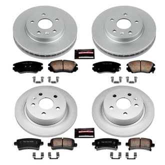 PowerStop® - Z17 Evolution Geomet® Plain Front and Rear Brake Kit