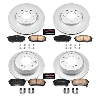 PowerStop® - Z17 Evolution Geomet® Plain Front and Rear Brake Kit