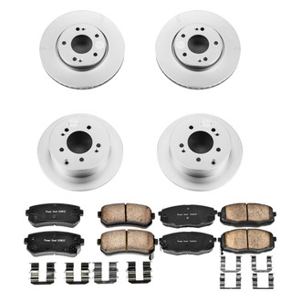 PowerStop® - Z17 Evolution Geomet® Plain Front and Rear Brake Kit