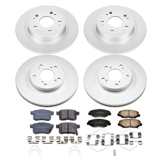 PowerStop® - Z17 Evolution Geomet® Plain Front and Rear Brake Kit