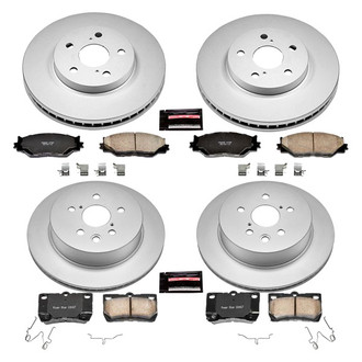 PowerStop® - Z17 Evolution Geomet® Plain Front and Rear Brake Kit