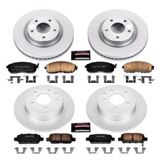 PowerStop® - Z17 Evolution Geomet® Plain Front and Rear Brake Kit