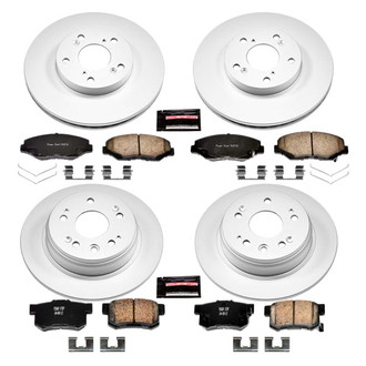 PowerStop® - Z17 Evolution Geomet® Plain Front and Rear Brake Kit