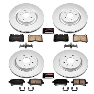 PowerStop® - Z17 Evolution Geomet® Plain Front and Rear Brake Kit