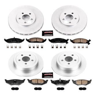 PowerStop® - Z17 Evolution Geomet® Plain Front and Rear Brake Kit