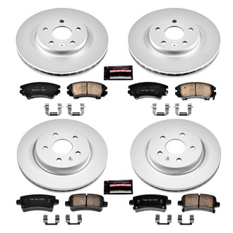 PowerStop® - Z17 Evolution Geomet® Plain Front and Rear Brake Kit