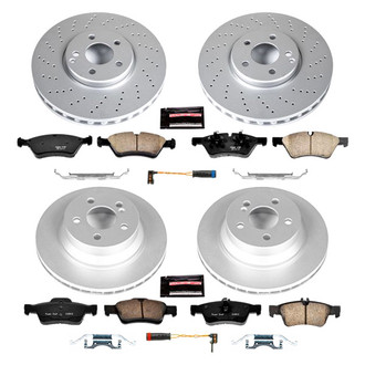 PowerStop® - Z17 Evolution Geomet® Plain Front and Rear Brake Kit