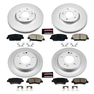 PowerStop® - Z17 Evolution Geomet® Plain Front and Rear Brake Kit