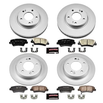 PowerStop® - Z17 Evolution Geomet® Plain Front and Rear Brake Kit