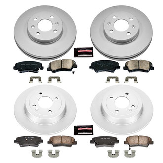 PowerStop® - Z17 Evolution Geomet® Plain Front and Rear Brake Kit