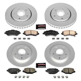 PowerStop® - Z17 Evolution Geomet® Plain Front and Rear Brake Kit