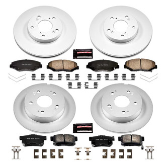 PowerStop® - Z17 Evolution Geomet® Plain Front and Rear Brake Kit
